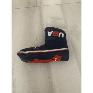 Short Par 4 Putter Cover Blue USA America Great condition